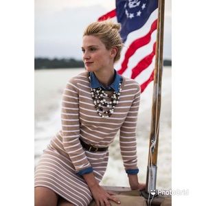 NWT VINEYARD VINES STRIPE MERINO WOOL BLEND DRESS SIZE SMALL